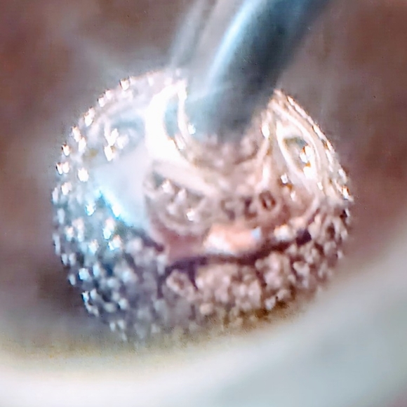 Pandora Diamond Sterling Silver 9.25 solid Cuff Bracelet. - Picture 3 of 16